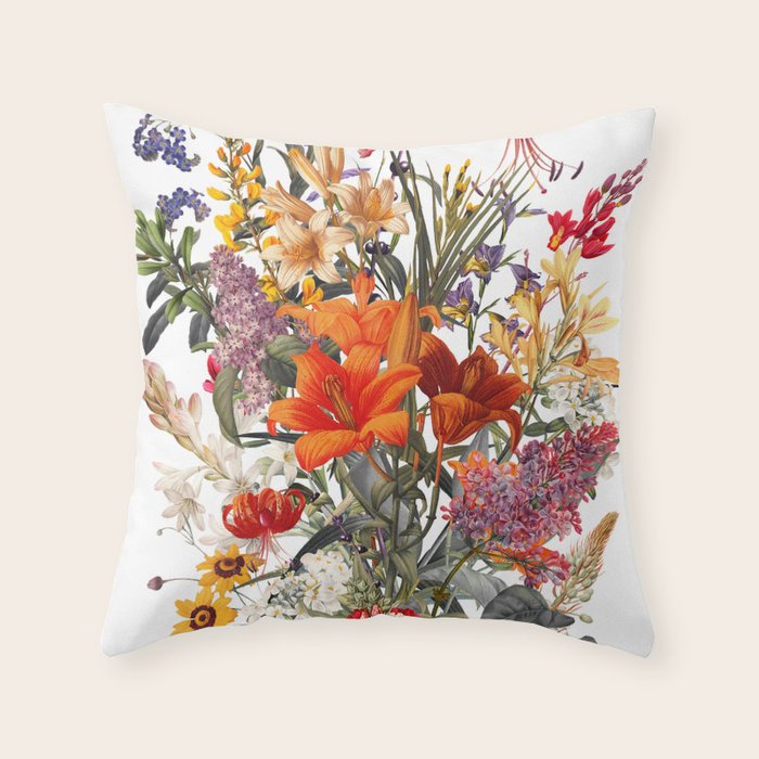 Summer Garden XII Throw Pillow Gallery Image 1