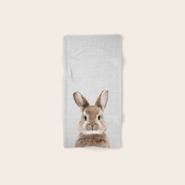 Baby Rabbit - Colorful Bath Towel Gallery Image 1