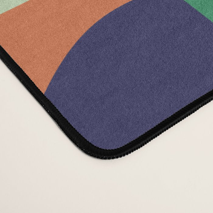 Retro Colorful Wavy Checkerboard Desk Mat Gallery Image 4