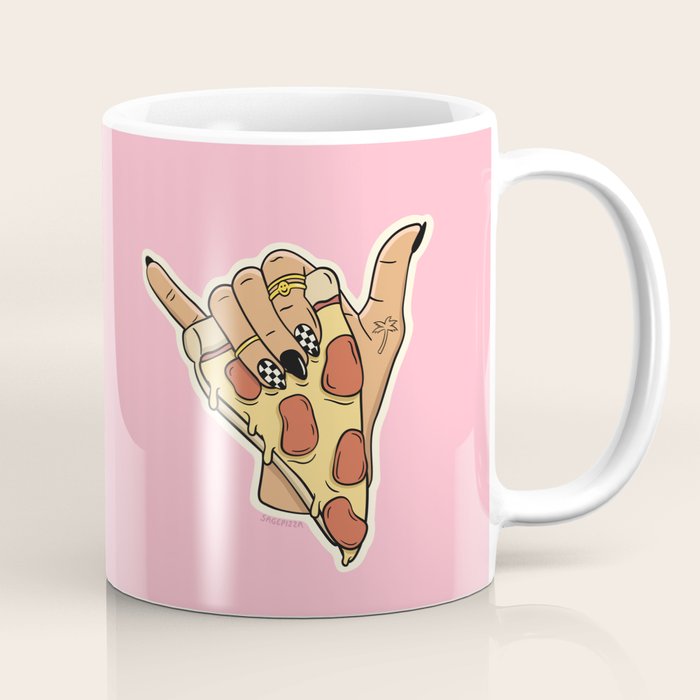 PIZZA SHAKA (LIGHT) Coffee Mug Gallery Image 1