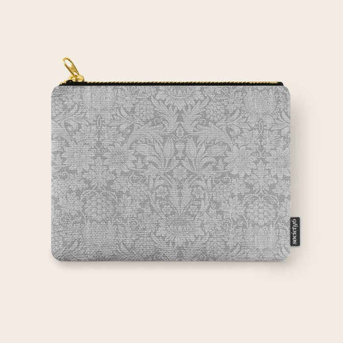William Morris Pure Sunflower Dove Grey Vintage Pattern Carry All Pouch Gallery Image 1