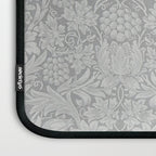 William Morris Pure Sunflower Dove Grey Vintage Pattern Laptop Sleeve Gallery Image 3