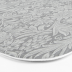 William Morris Pure Sunflower Dove Grey Vintage Pattern Bath Mat Gallery Image 3