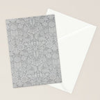 William Morris Pure Sunflower Dove Grey Vintage Pattern Stationery Card Gallery Image 2
