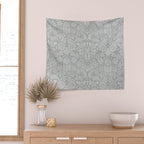 William Morris Pure Sunflower Dove Grey Vintage Pattern Wall Tapestry Gallery Image 2
