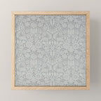William Morris Pure Sunflower Dove Grey Vintage Pattern Mini Art Print Gallery Image 1
