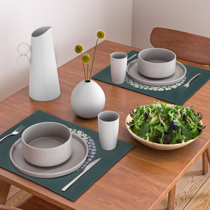 Floral yin-yang Placemat Gallery Image 2