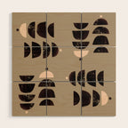 Abstract Bohemian Art Print Matisse Muted Art Print Wood Wall Art Gallery Image 1