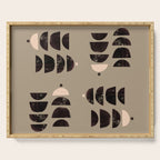 Abstract Bohemian Art Print Matisse Muted Art Print Serving Tray Gallery Image 1