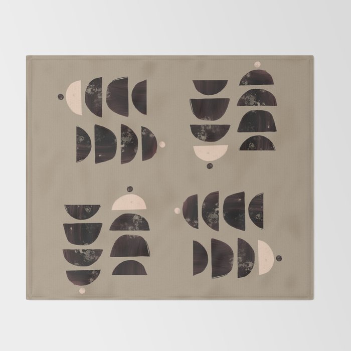 Abstract Bohemian Art Print Matisse Muted Art Print Throw Blanket Gallery Image 2