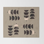 Abstract Bohemian Art Print Matisse Muted Art Print Throw Blanket Gallery Image 2