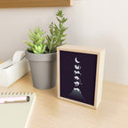 Cat Landscape 103: Falling Cat Moon Mini Art Print Gallery Image 2