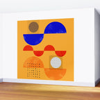 Mid-century shapes abstract no7 Wall Mural Gallery Image 2