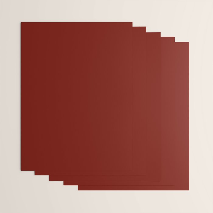 Ruby Red Solid Color Wrapping Paper Gallery Image 3