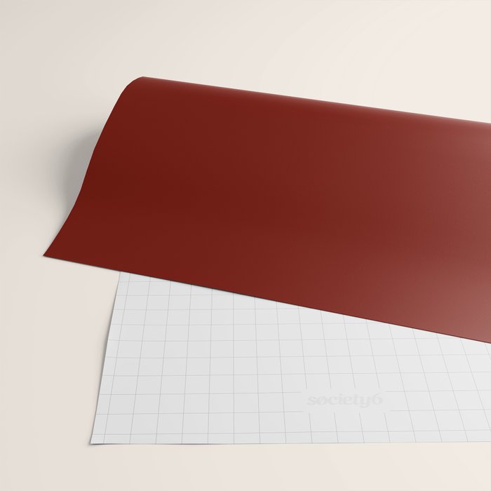 Ruby Red Solid Color Wrapping Paper Gallery Image 2