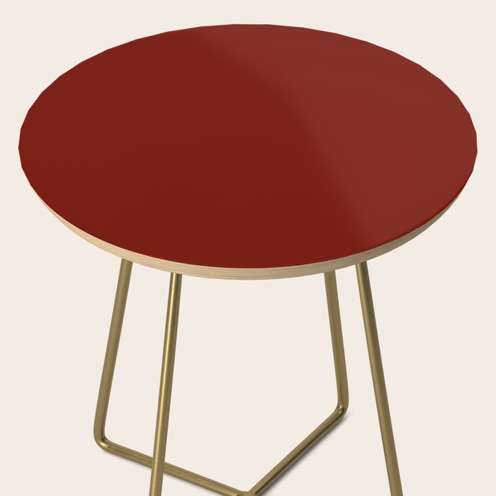 Ruby Red Solid Color Side Table Gallery Image 2