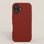 Ruby Red Solid Color iPhone Case Gallery Image 1