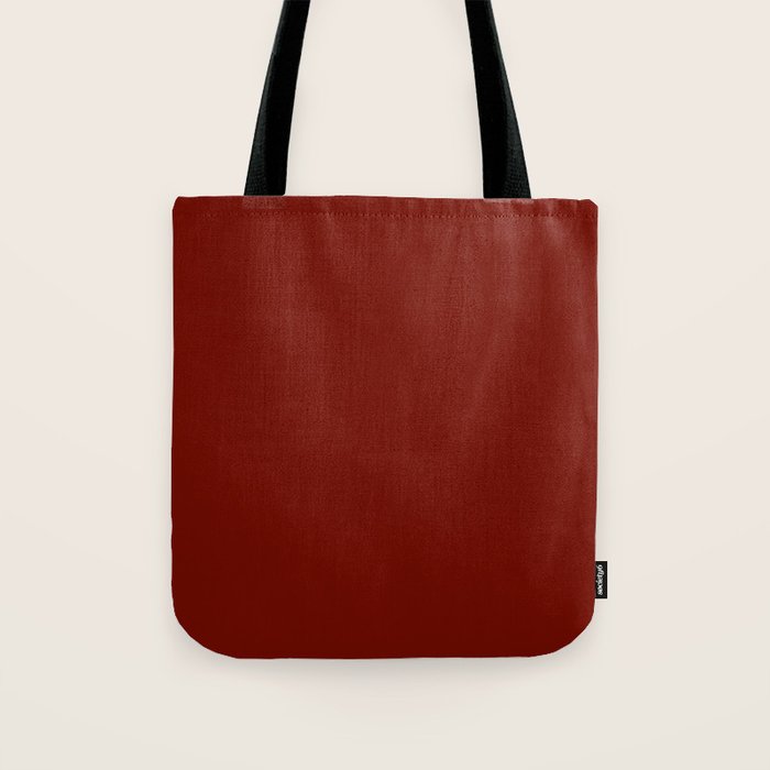 Ruby Red Solid Color Tote Bag Gallery Image 1