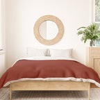 Ruby Red Solid Color Duvet Cover Gallery Image 3