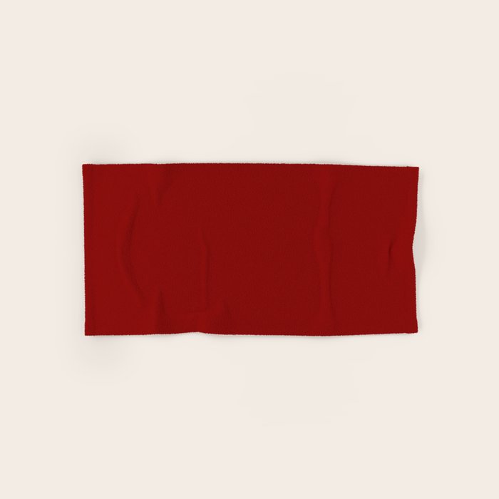 Ruby Red Solid Color Bath Towel Gallery Image 1
