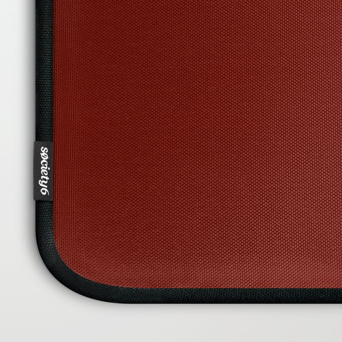 Ruby Red Solid Color Laptop Sleeve Gallery Image 3