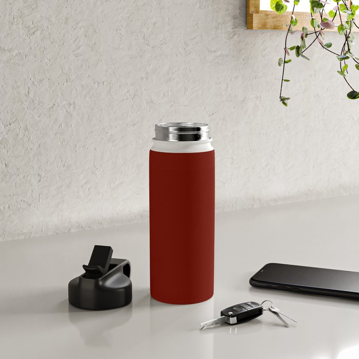 Ruby Red Solid Color Water Bottle Gallery Image 4
