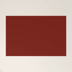 Ruby Red Solid Color Welcome Mat Gallery Image 1