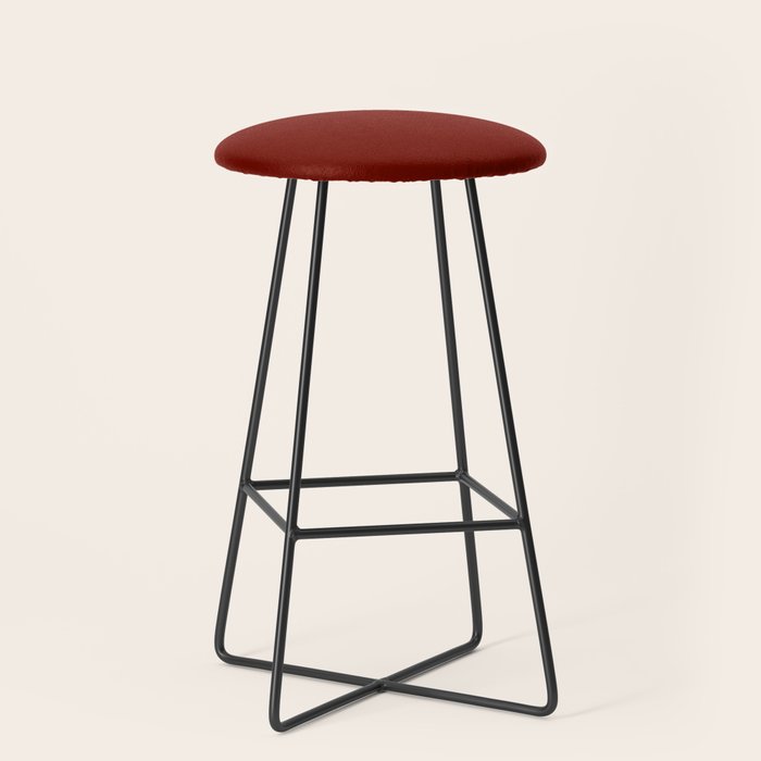 Ruby Red Solid Color Stool Gallery Image 1