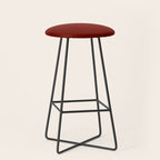 Ruby Red Solid Color Stool Gallery Image 1