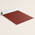 Ruby Red Solid Color Yoga Mat Gallery Image 2