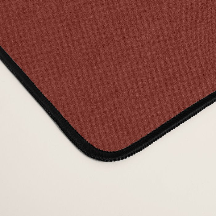 Ruby Red Solid Color Desk Mat Gallery Image 4