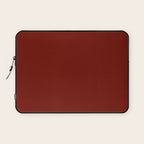 Ruby Red Solid Color Laptop Sleeve Gallery Image 1