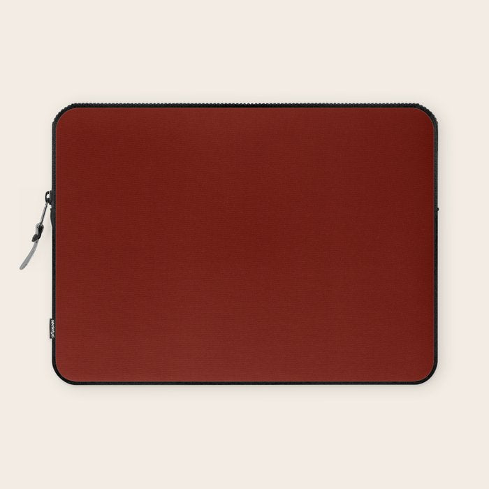 Ruby Red Solid Color Laptop Sleeve Gallery Image 1