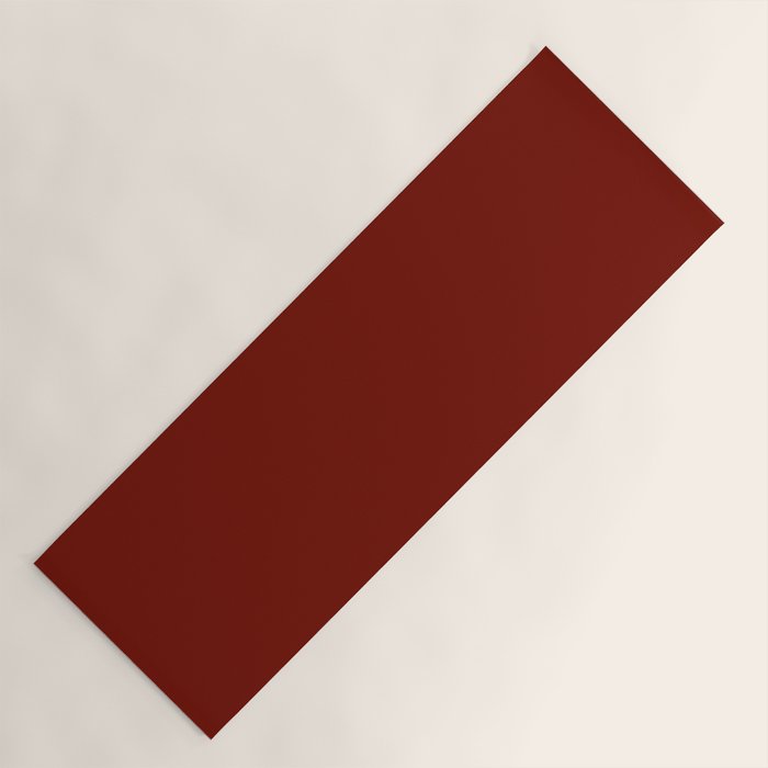Ruby Red Solid Color Yoga Mat Gallery Image 1
