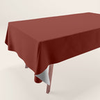 Ruby Red Solid Color Tablecloth Gallery Image 1