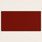 Ruby Red Solid Color Desk Mat Gallery Image 3