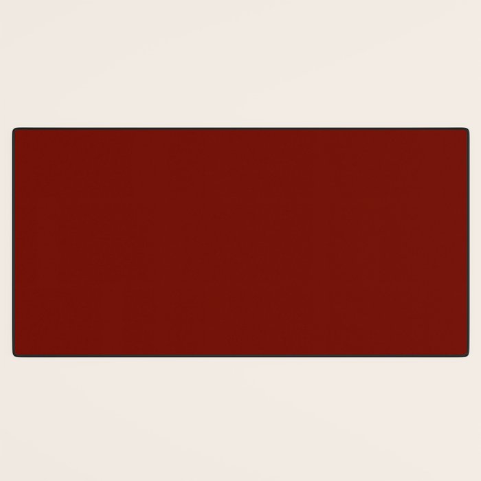 Ruby Red Solid Color Desk Mat Gallery Image 3
