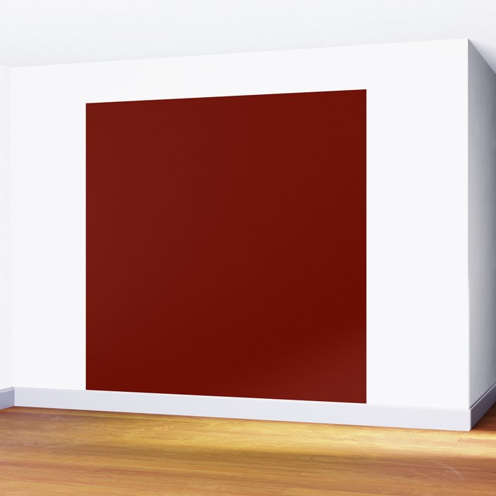 Ruby Red Solid Color Wall Mural Gallery Image 2