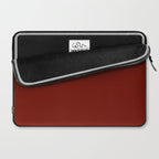 Ruby Red Solid Color Laptop Sleeve Gallery Image 2