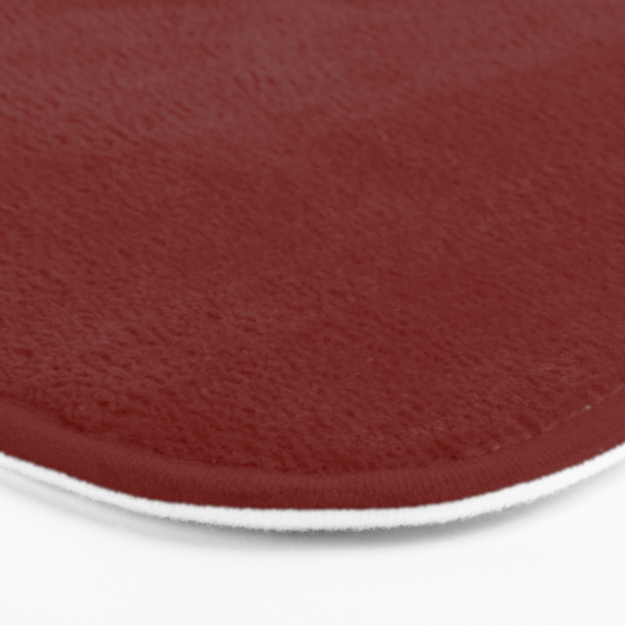 Ruby Red Solid Color Bath Mat Gallery Image 3
