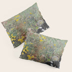 Cat On A Flowerbed by Bruno Liljefors Pillow Sham Gallery Image 3