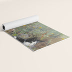 Cat On A Flowerbed by Bruno Liljefors Yoga Mat Gallery Image 2