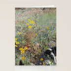 Cat On A Flowerbed by Bruno Liljefors Stationery Card Gallery Image 2