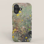Cat On A Flowerbed by Bruno Liljefors iPhone Case Gallery Image 1