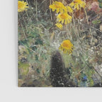 Cat On A Flowerbed by Bruno Liljefors Poster Gallery Image 3