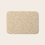 Zebra Stripe - sandy neutral Bath Mat Gallery Image 1