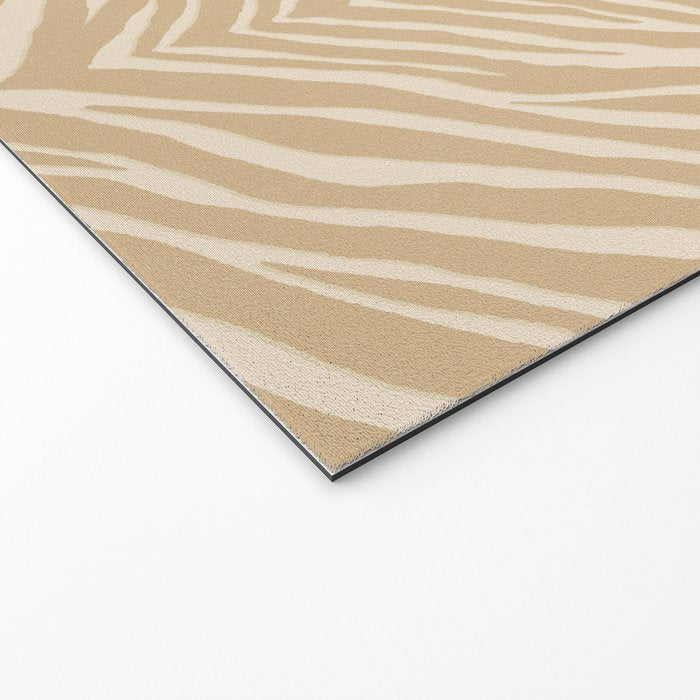 Zebra Stripe - sandy neutral Welcome Mat Gallery Image 2