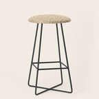Zebra Stripe - sandy neutral Stool Gallery Image 1