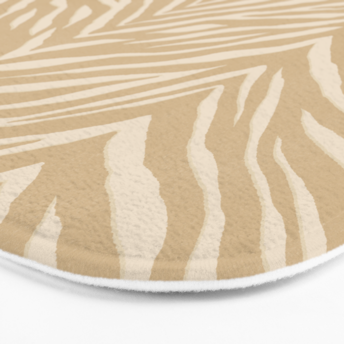 Zebra Stripe - sandy neutral Bath Mat Gallery Image 3