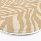 Zebra Stripe - sandy neutral Bath Mat Gallery Image 3